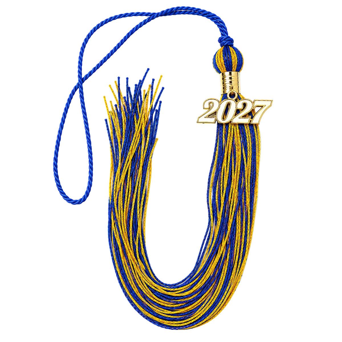 Royal Blue and Yellow Gold - Souvenir Tassel
