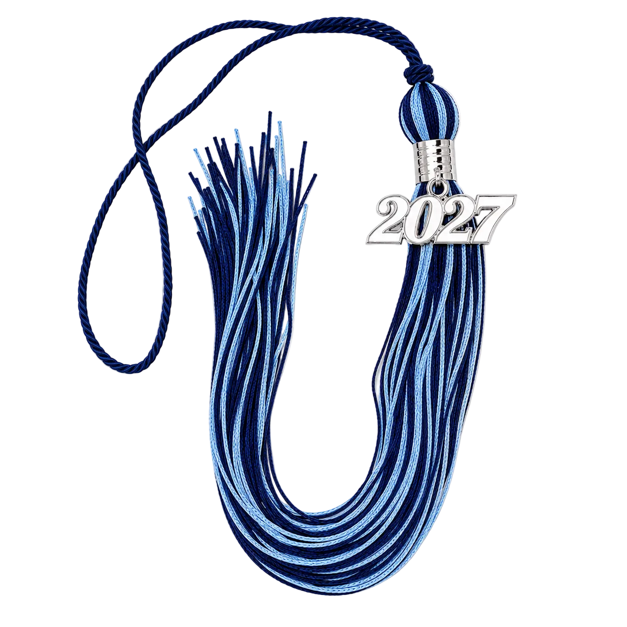 Navy Blue and Columbia Blue - Souvenir Tassel
