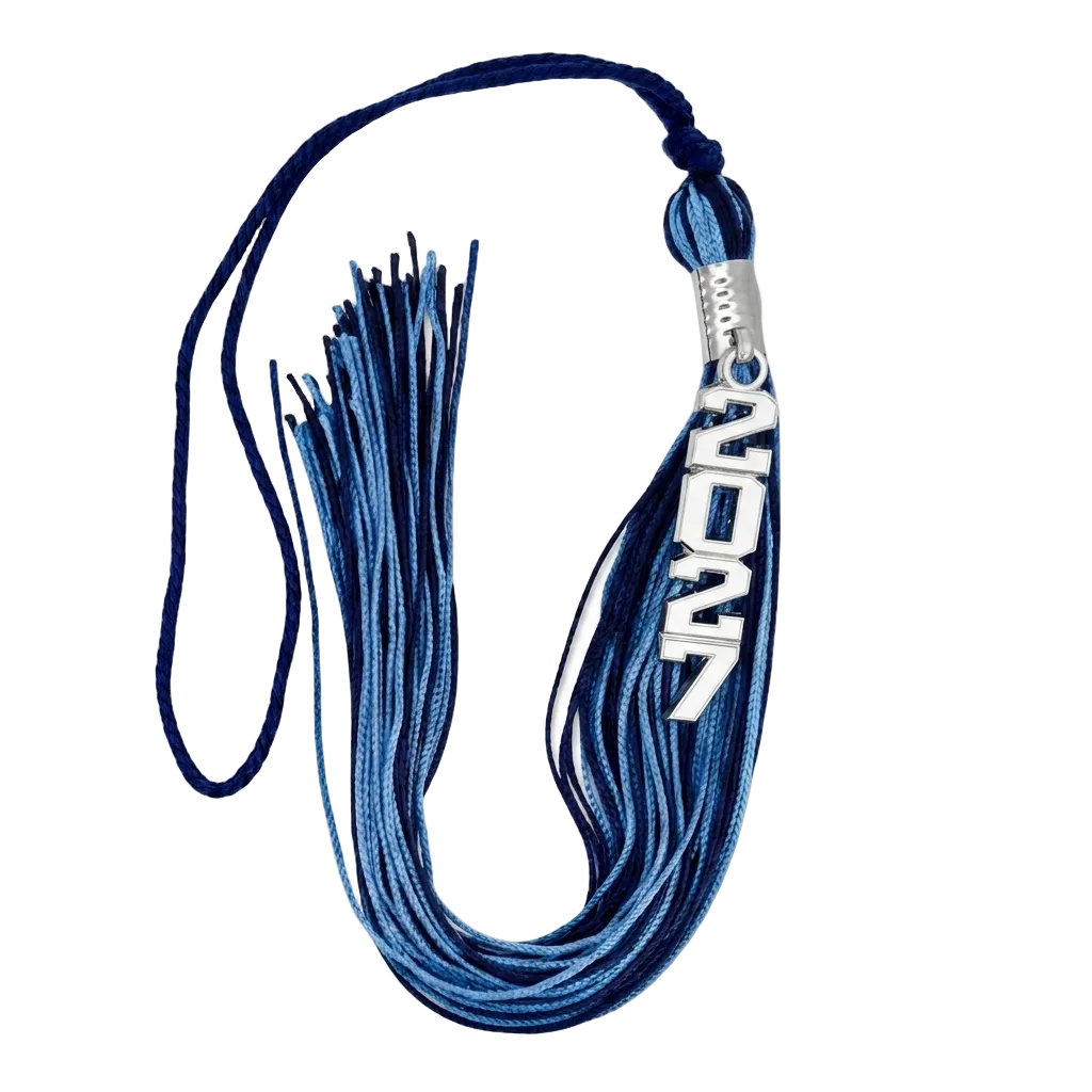 Navy Blue and Columbia Blue - Stacked Tassel