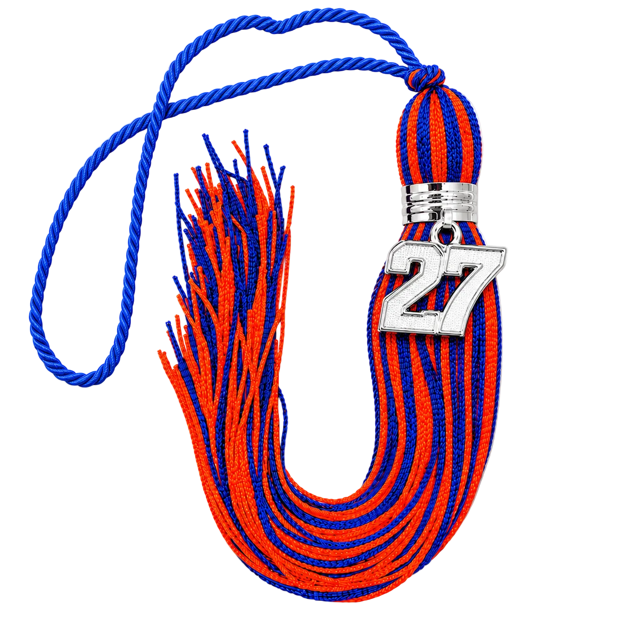 Blue and Orange - Jumbo Varsity Tassel