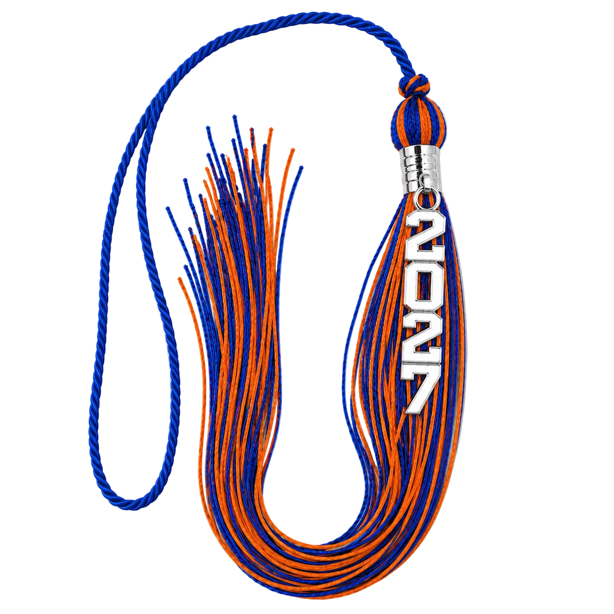 Blue and Orange - Stacked Tassel
