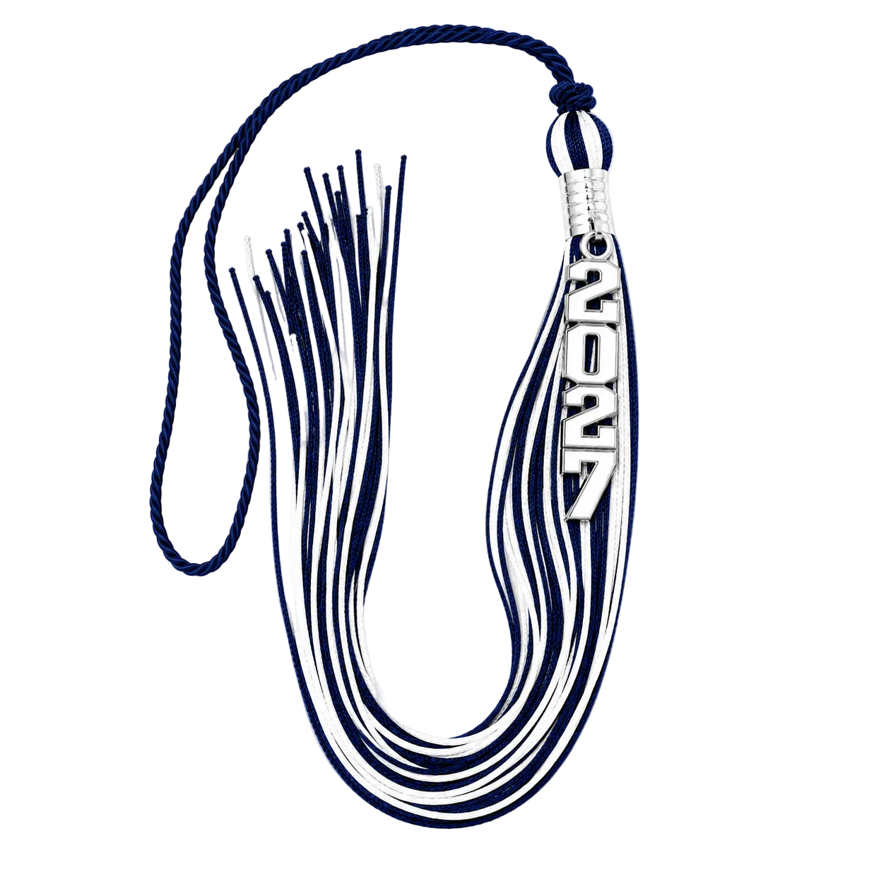 Blue and White - Stacked Souvenir Tassel