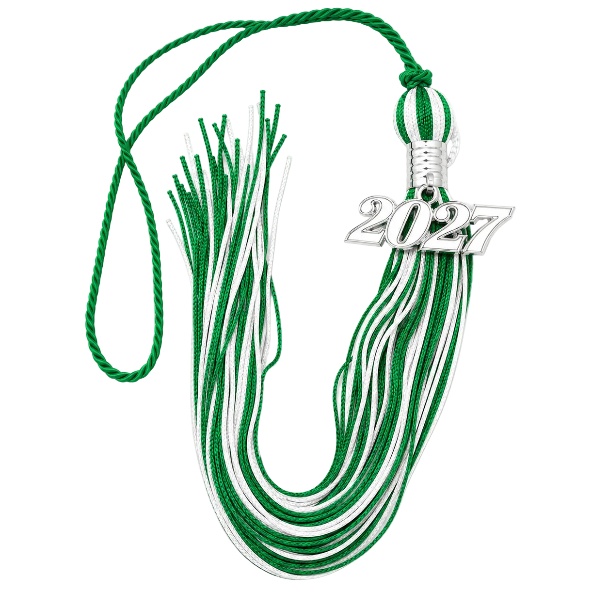 Green and White - Souvenir Tassel