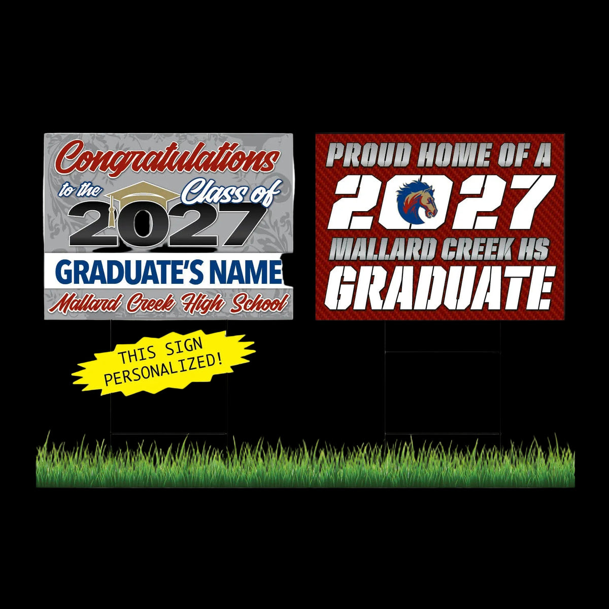 Mallard Creek Personalized Yard Sign Combo