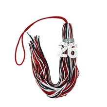 Load image into Gallery viewer, Red, White and Black - Jumbo Bling Tassel