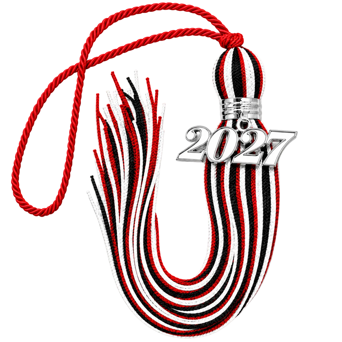 Red, White and Black - Jumbo Tassel