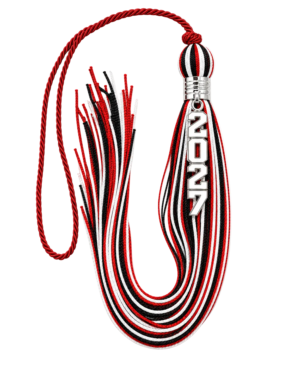 Red, White and Black - Stacked Souvenir Tassel