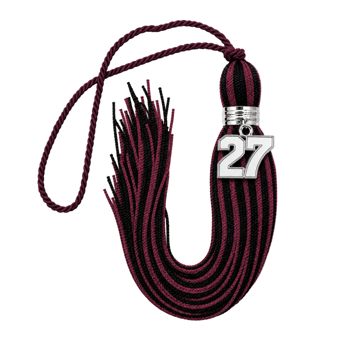 Maroon and Black - Jumbo Varsity Tassel
