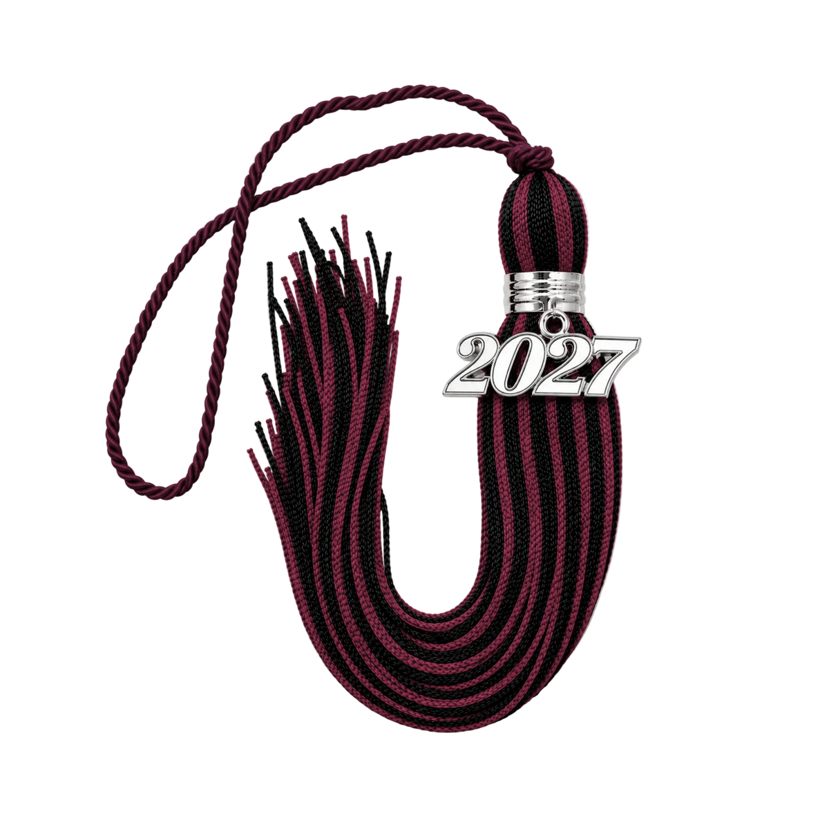 Maroon and Black - Jumbo Souvenir Tassel