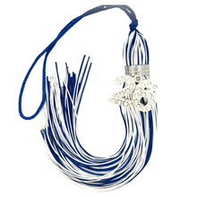 Load image into Gallery viewer, Blue and White - Jumbo Bling Tassel
