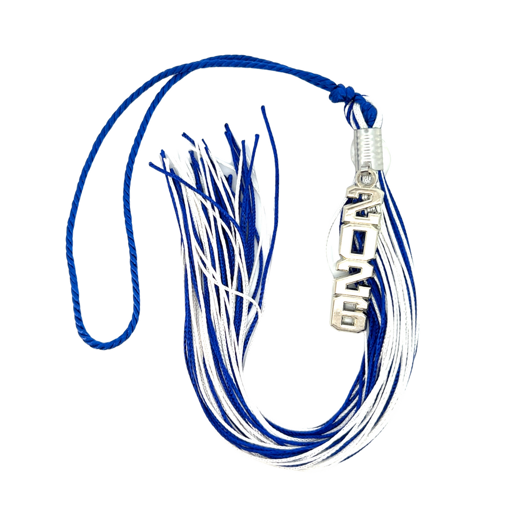Blue and White - Stacked Souvenir Tassel