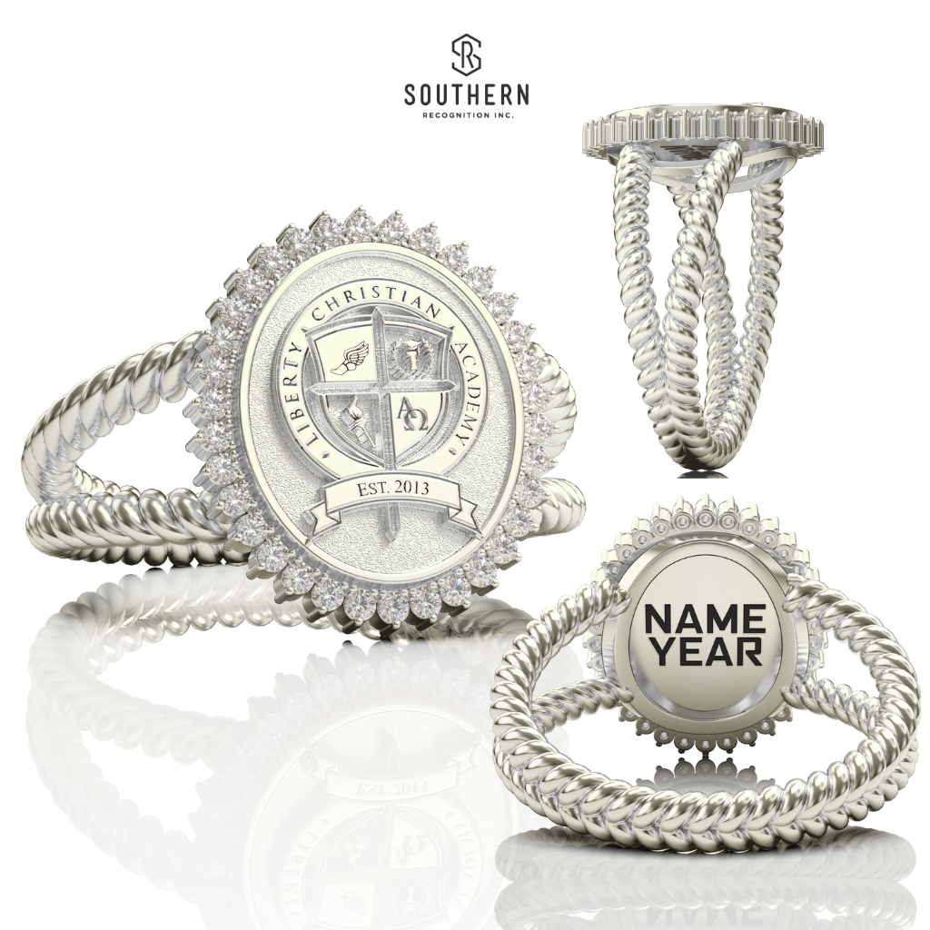Liberty Christian School - Legacy Starburst Rope Class Ring