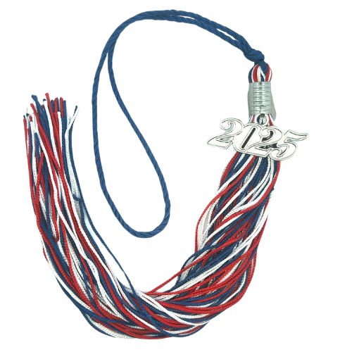 Souvenir Tassel - Red, White and Blue