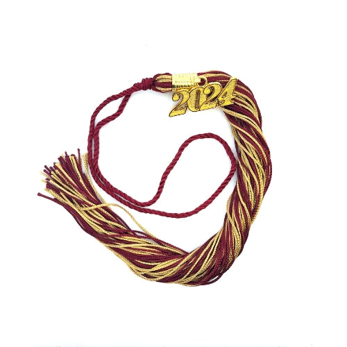 Souvenir Tassel - Maroon and Old Gold