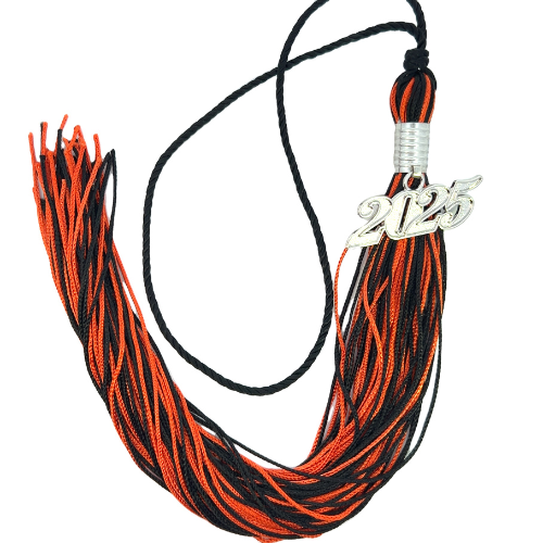 Souvenir Tassel - Black and Orange