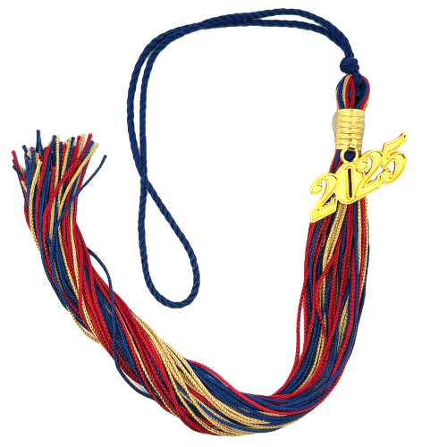 Souvenir Tassel - Navy, Cardinal and Vegas Gold