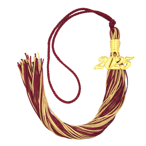 Souvenir Tassel - Maroon and Old Gold