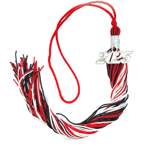 Souvenir Tassel - Red, White and Black