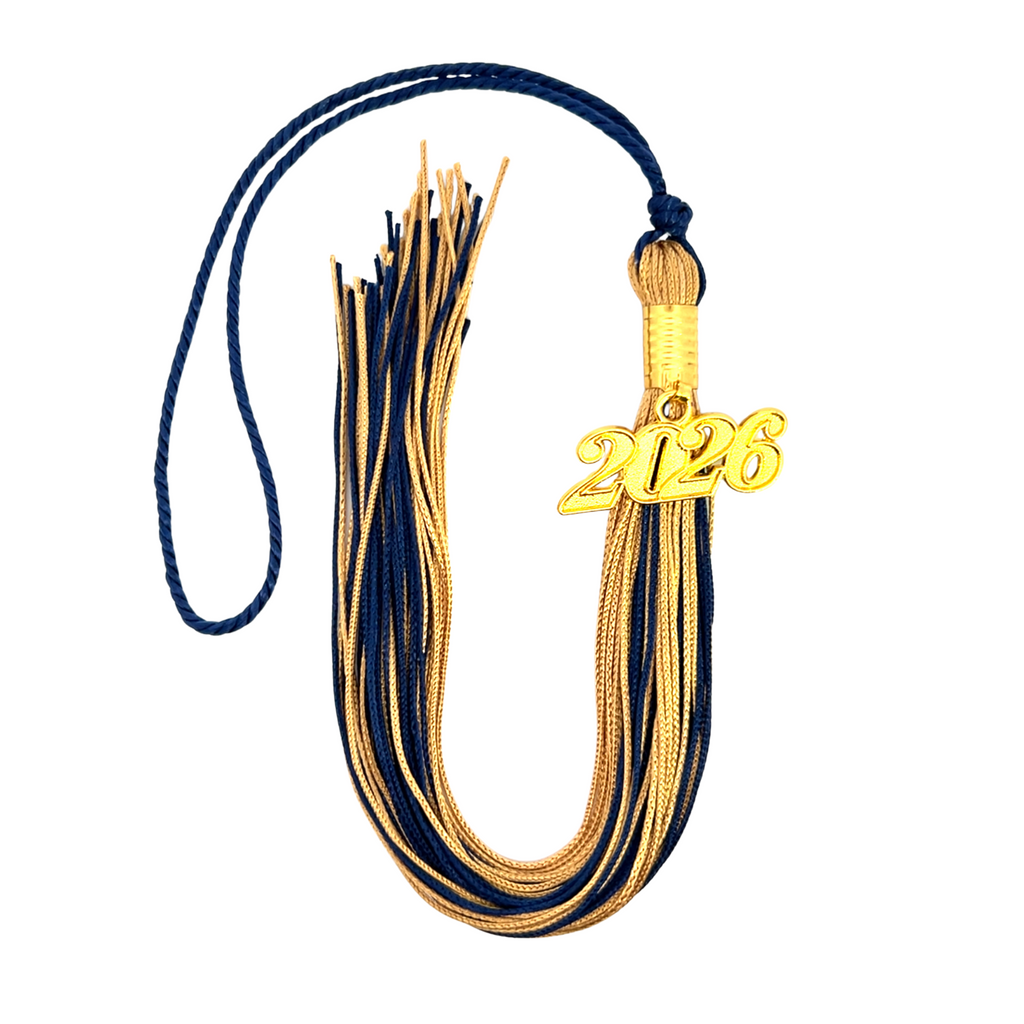 Navy and Old Gold - Souvenir Tassel