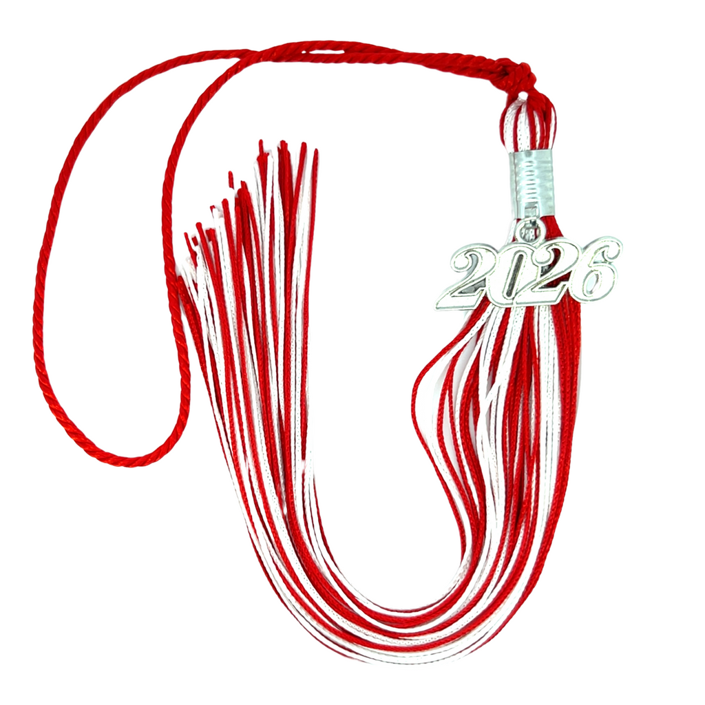 Souvenir Tassel - Red and White