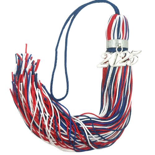 Jumbo Tassel - Red, White and Blue