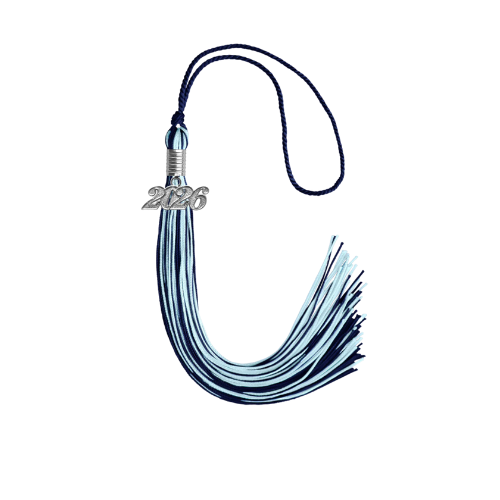 Navy Blue and Columbia Blue - Souvenir Tassel