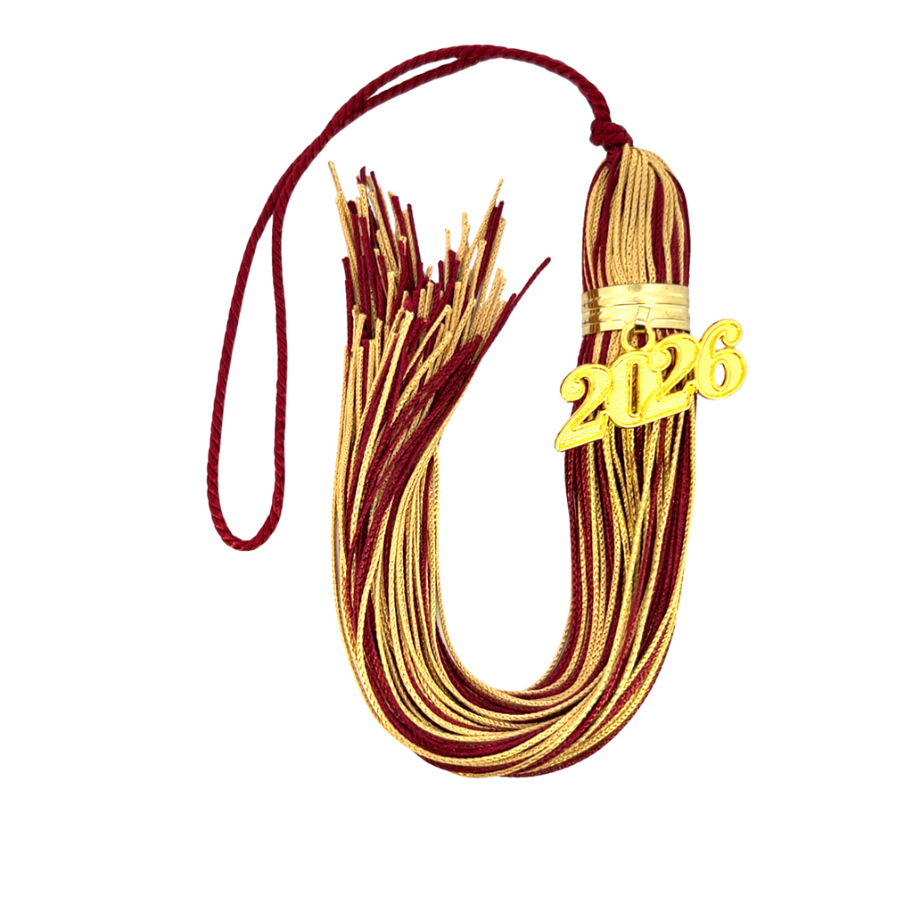 Maroon and Old Gold - Jumbo Tassel