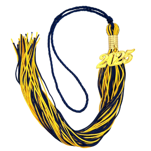 Souvenir Tassel - Navy and Yellow Gold