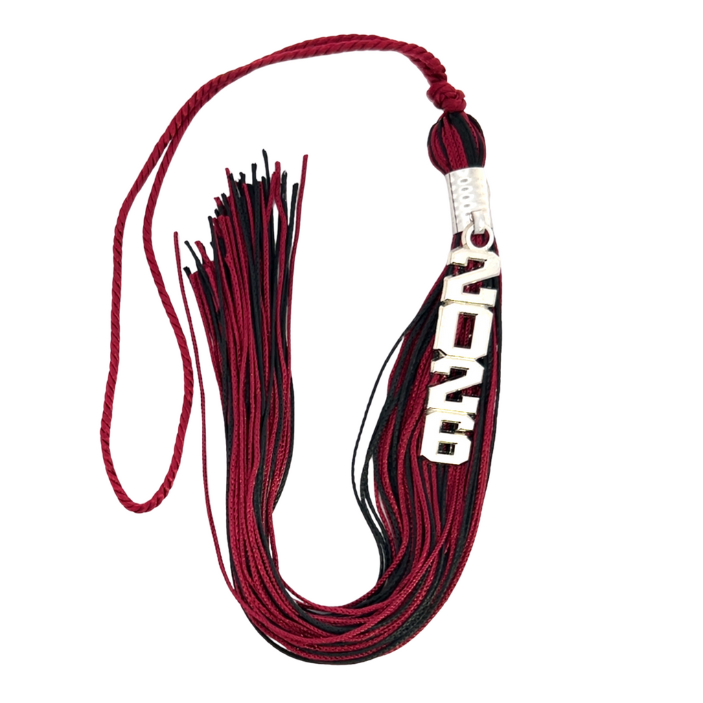 Maroon and Black - Stacked Souvenir Tassel