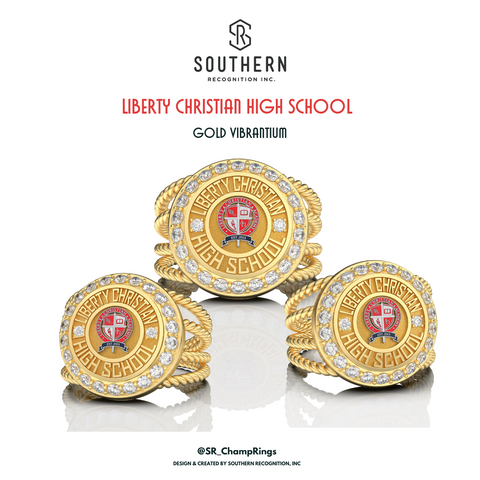 Liberty Christian School - Legacy Round Rope Class Ring