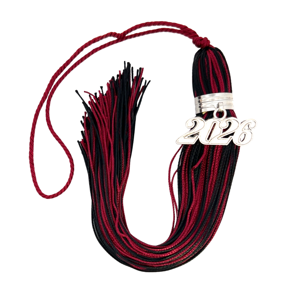 Maroon and Black - Jumbo Souvenir Tassel