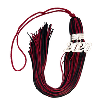 Load image into Gallery viewer, Maroon and Black - Jumbo Souvenir Tassel
