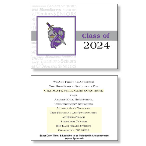 Ardrey Kell Package of 10 Announcements