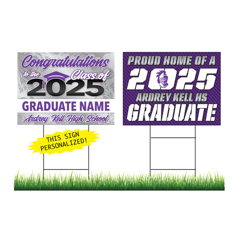 Ardrey Kell Personalized Yard Sign Combo