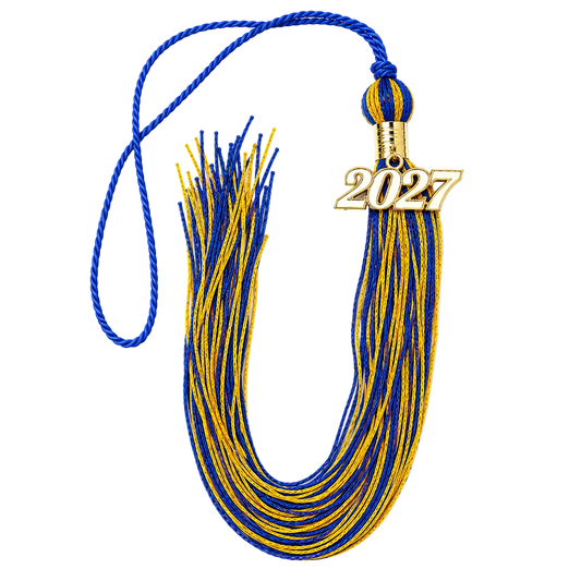 Royal Blue and Yellow Gold - Souvenir Tassel