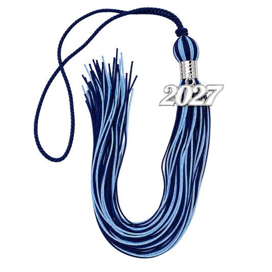 Navy Blue and Columbia Blue - Souvenir Tassel