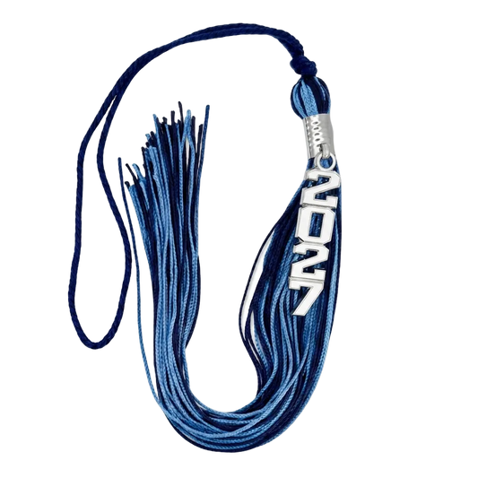 Navy Blue and Columbia Blue - Stacked Tassel
