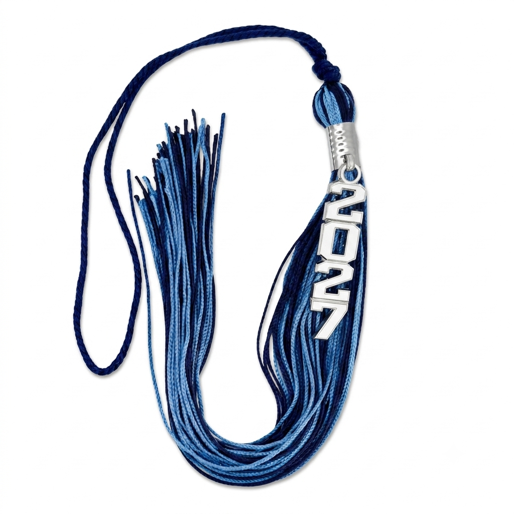 Navy Blue and Columbia Blue - Stacked Tassel
