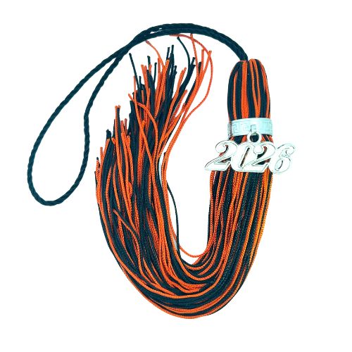 Black and Orange - Jumbo Souvenir Tassel