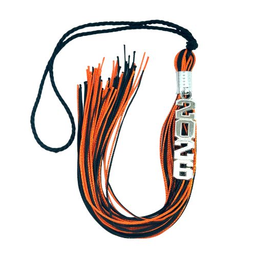 Black and Orange - Stacked Souvenir Tassel