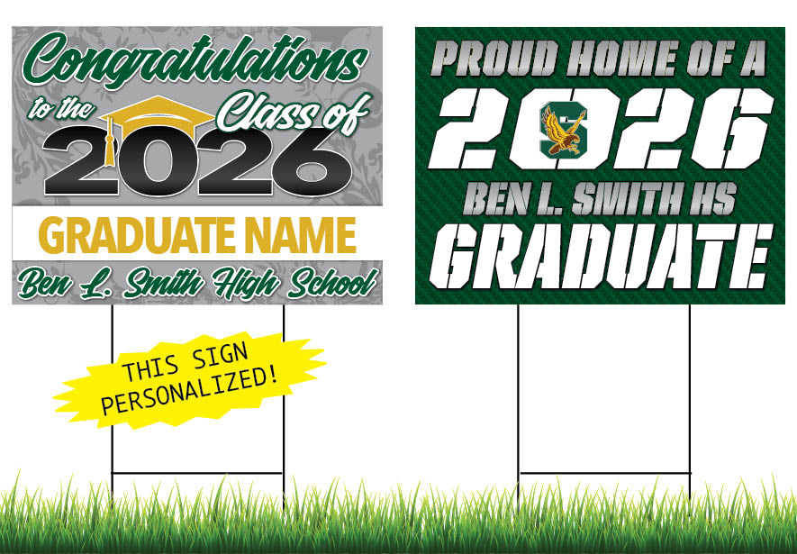 Ben L. Smith High School Personalized Yard Sign Combo