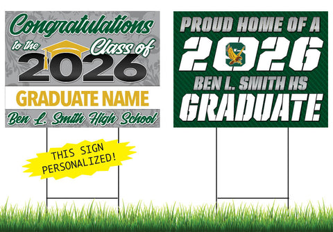 Ben L. Smith High School Personalized Yard Sign Combo