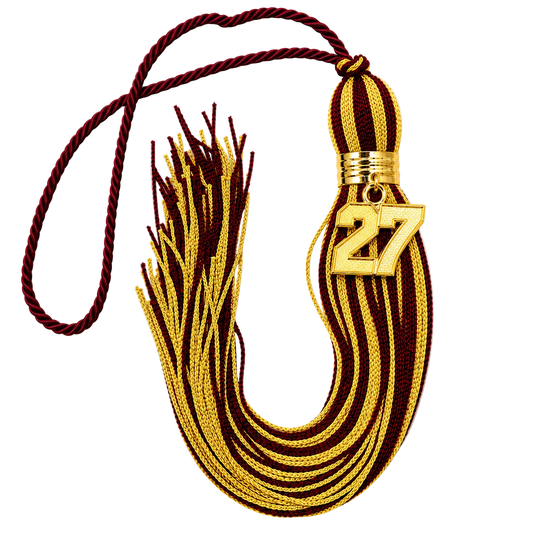 Maroon and old Gold - Jumbo Varsity Tassel
