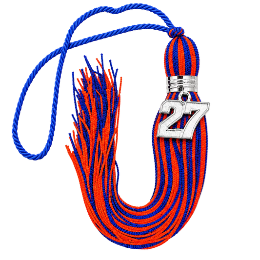 Blue and Orange - Jumbo Varsity Tassel