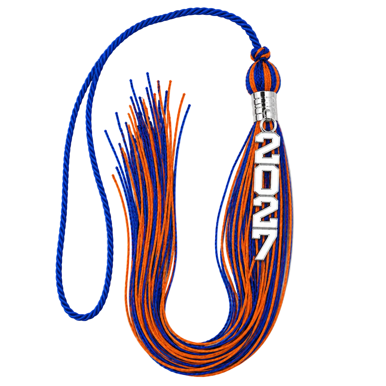 Blue and Orange - Stacked Tassel