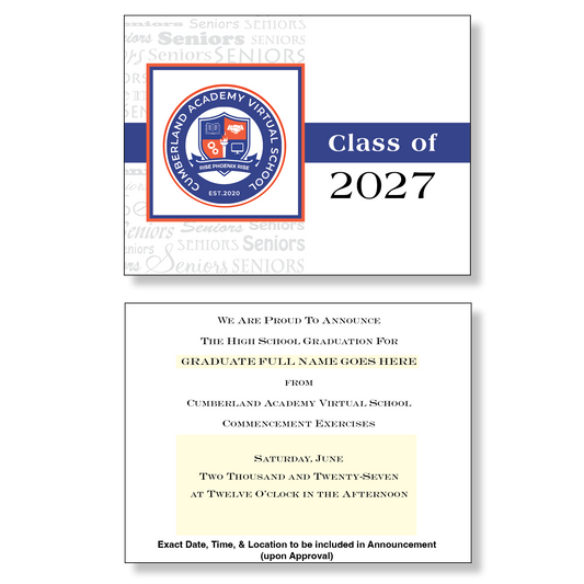 Cumberland Virtual Academy Package of 10 Announcements