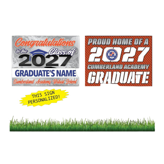 Cumberland Virtual Academy Personalized Yard Sign Combo