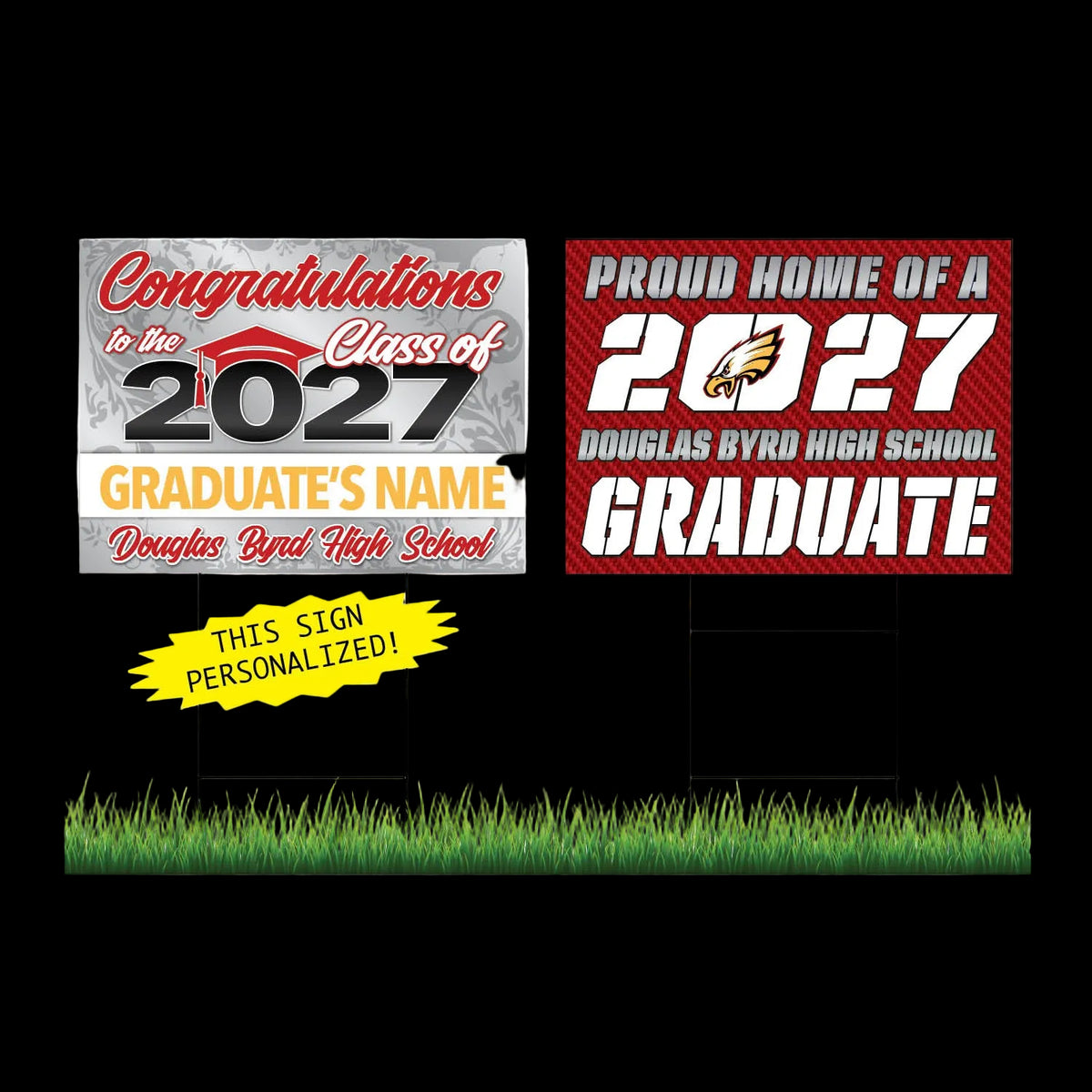 Douglas Byrd High School Personalized Yard Sign Combo