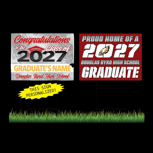 Douglas Byrd High School Personalized Yard Sign Combo