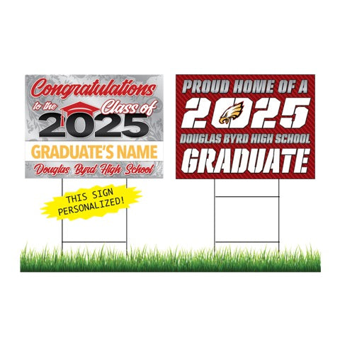 Douglas Byrd High School Personalized Yard Sign Combo